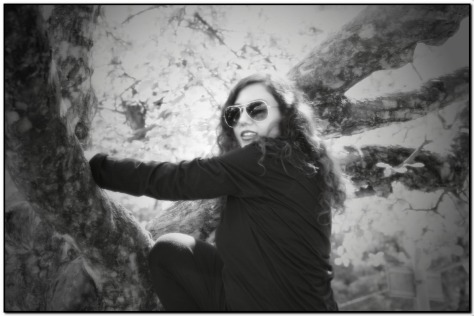Susan Elsa climbs Tree © Summer 2012 (Channeling Elvis Drawings of his Spirit Visits for Book)